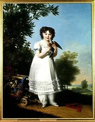 Portrét Napoleone-Elisa Bacciochi (1806-69) princezna z Piombino, 1810